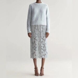 A.L.C. Frankie Crewneck Sweater in Pale Blue